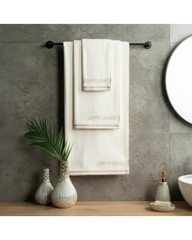 Ręcznik bawełna 30x50 Pierre Cardin Rocco kremowy Eurofirany