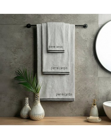 Ręcznik bawełna 70x140 Pierre Cardin Rocco srebrny Eurofirany