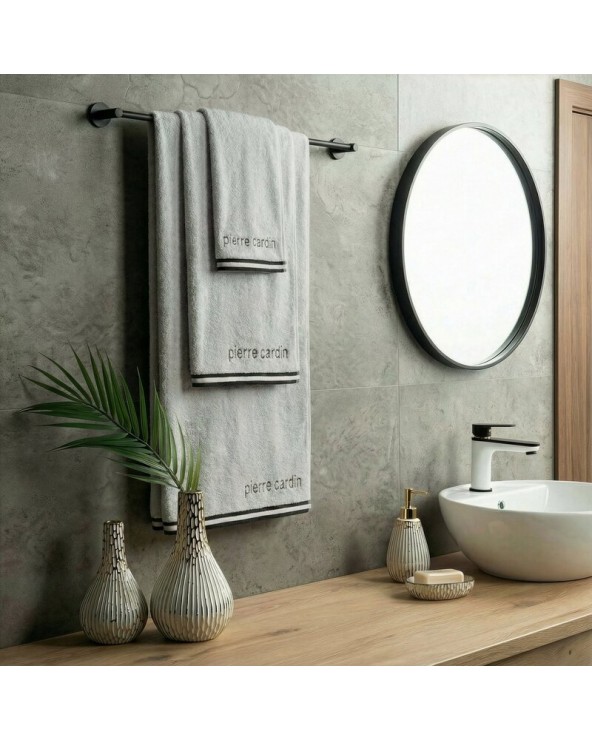 Ręcznik bawełna 70x140 Pierre Cardin Rocco srebrny Eurofirany