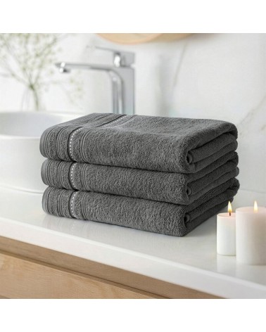 Ręcznik bawełna 30x50 Vento stalowy Eurofirany