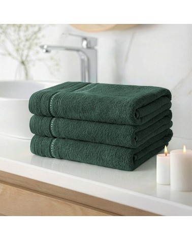 Ręcznik bawełna 50x90 Vento ciemnozielony Eurofirany