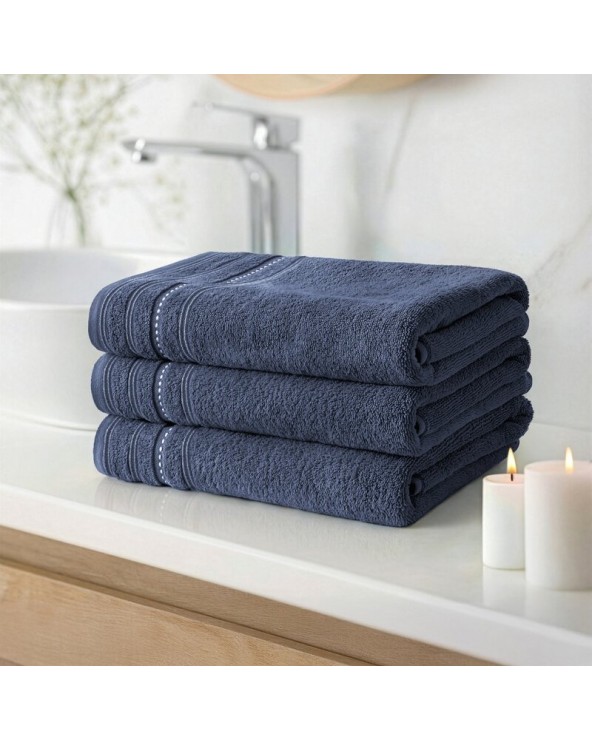 Ręcznik bawełna 70x140 Vento granatowy Eurofirany