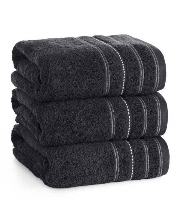 Ręcznik bawełna 30x50 Vento czarny Eurofirany