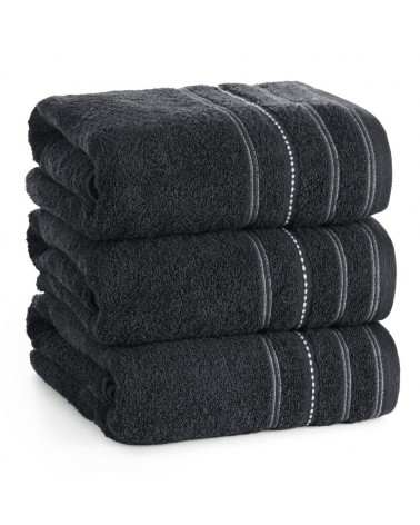 Ręcznik bawełna 70x140 Vento czarny Eurofirany