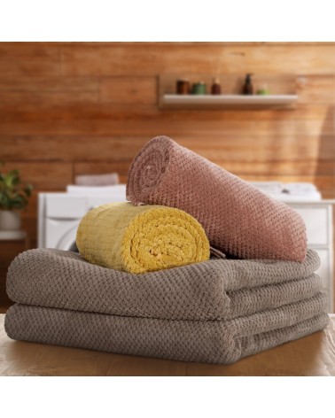 Ręcznik mikrofibra 70x140 Zoe 1 pudrowy Eurofirany