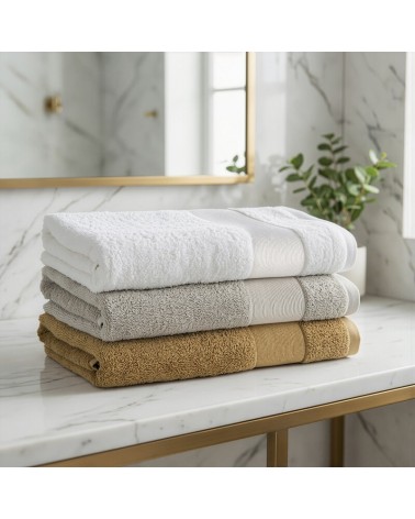 Ręcznik bawełna 30x50 Zoja musztardowy Eurofirany