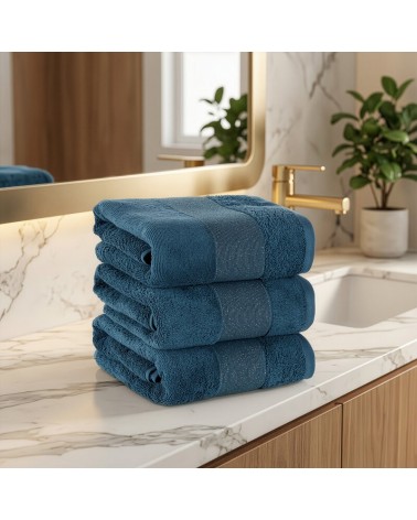 Ręcznik bawełna 50x90 Zoja ciemnoturkusowy Eurofirany