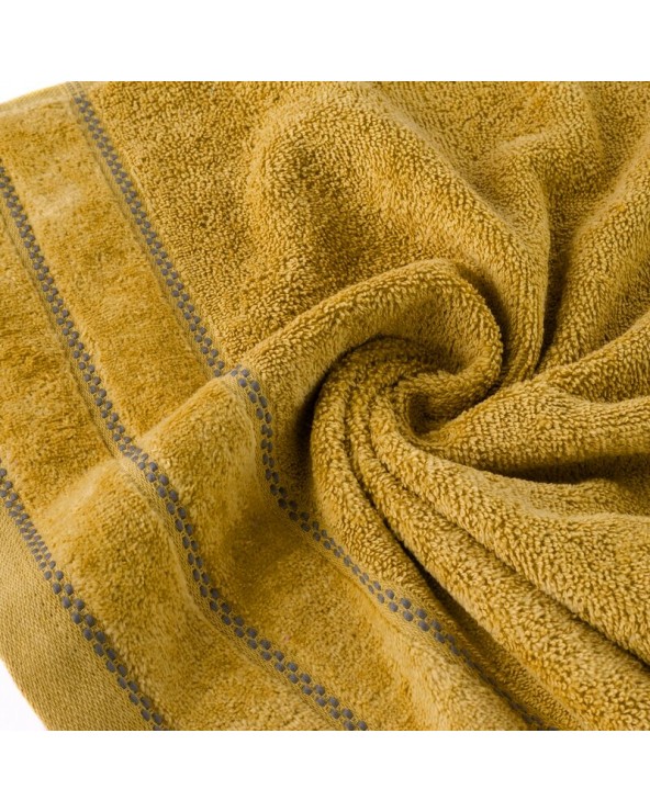 Ręcznik bawełna 70x140 Dona musztardowy Eurofirany