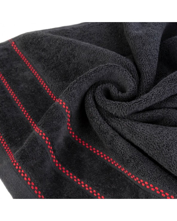 Ręcznik bawełna 50x90 Dona czarny Eurofirany