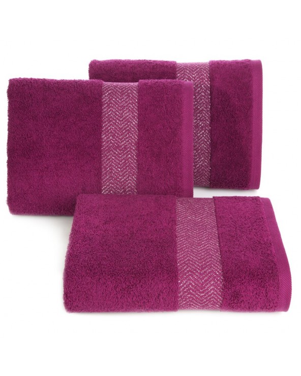 Ręcznik bawełna 70x140 Igor amarantowa Eurofirany