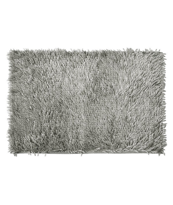 Dywanik z frędzlami Shaggy 60x90 srebrny Eurofirany Dywanik z frędzlami Shaggy 60x90 srebrny