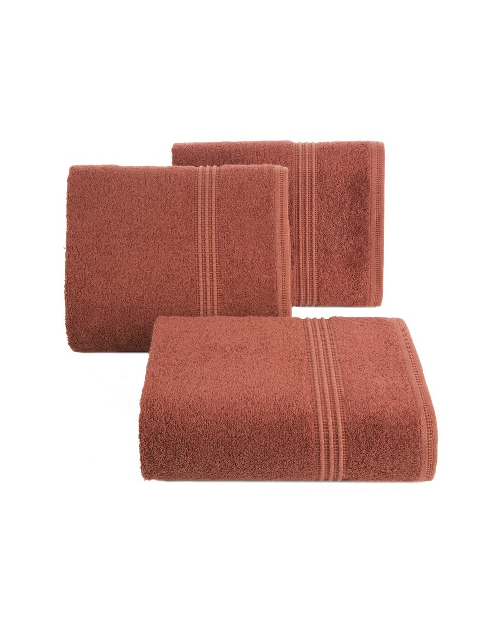 Ręcznik bambus 70x140 Mela ceglasty Eurofirany