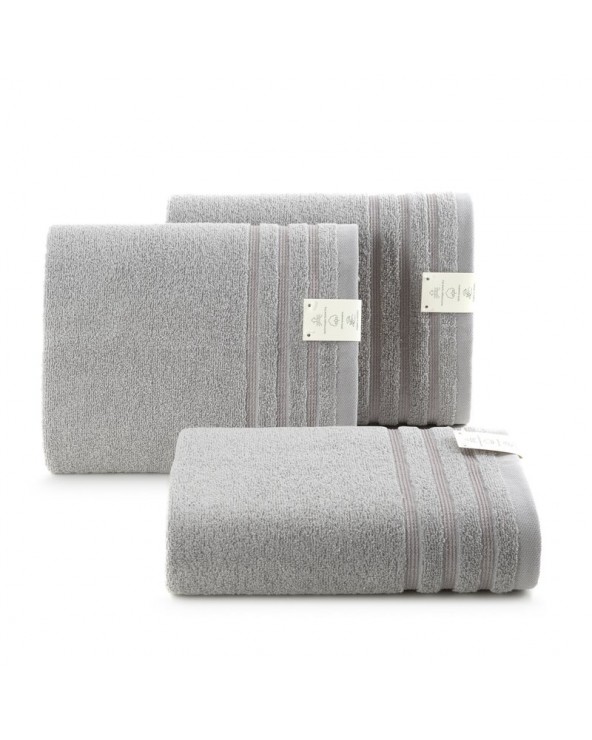 Ręcznik bawełna 70x140 Saba ciemnosrebrny Eurofirany