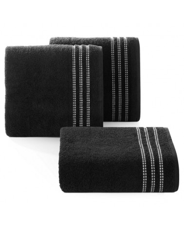 Ręcznik bawełna 30x50 Seba czarny Eurofirany