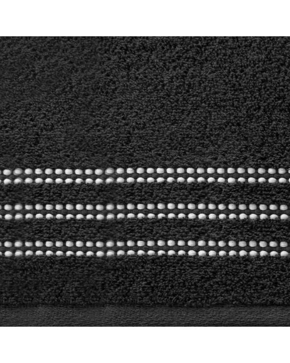 Ręcznik bawełna 50x90 Seba czarny Eurofirany