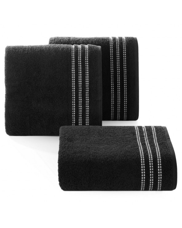 Ręcznik bawełna 70x140 Seba czarny Eurofirany