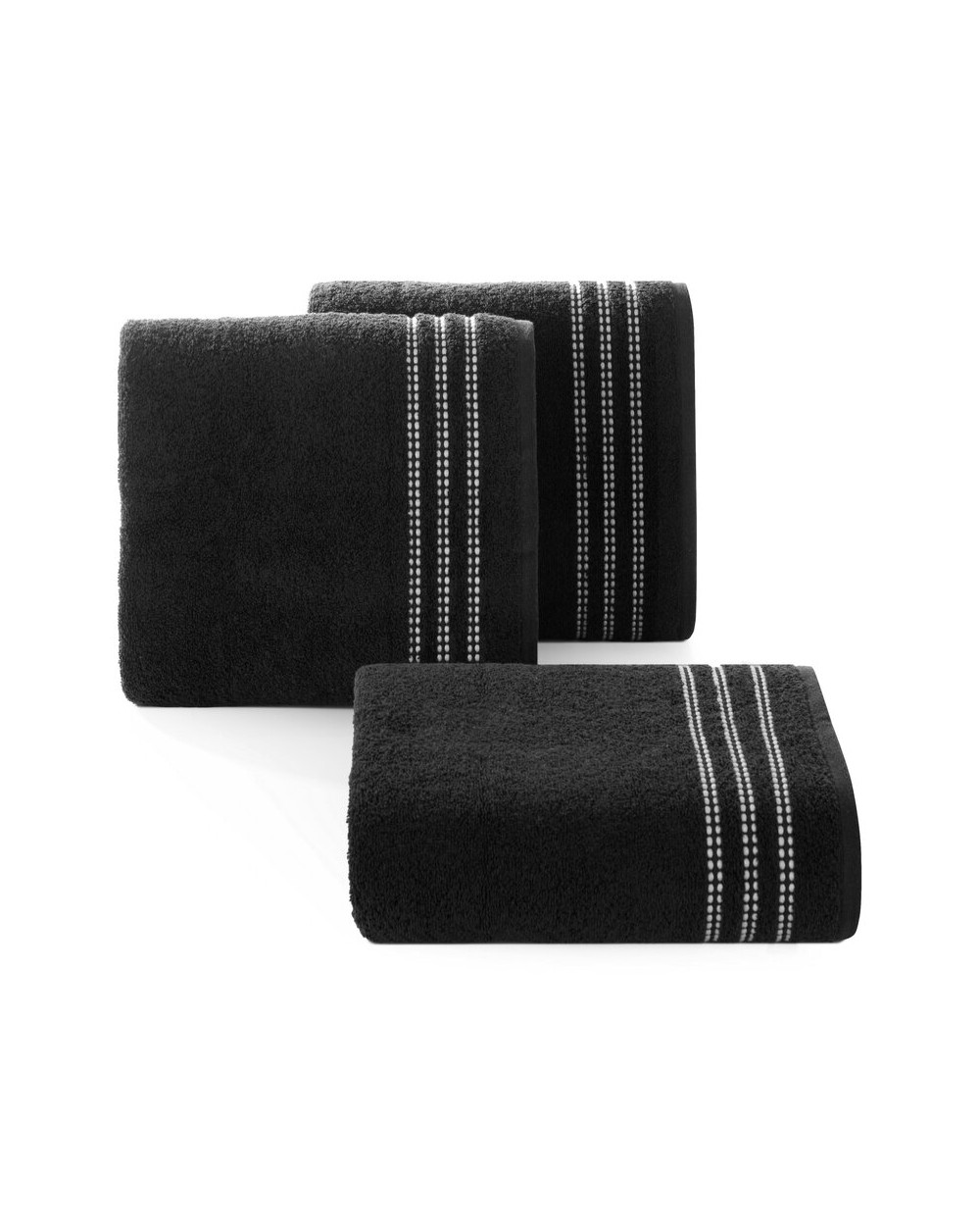 Ręcznik bawełna 70x140 Seba czarny Eurofirany