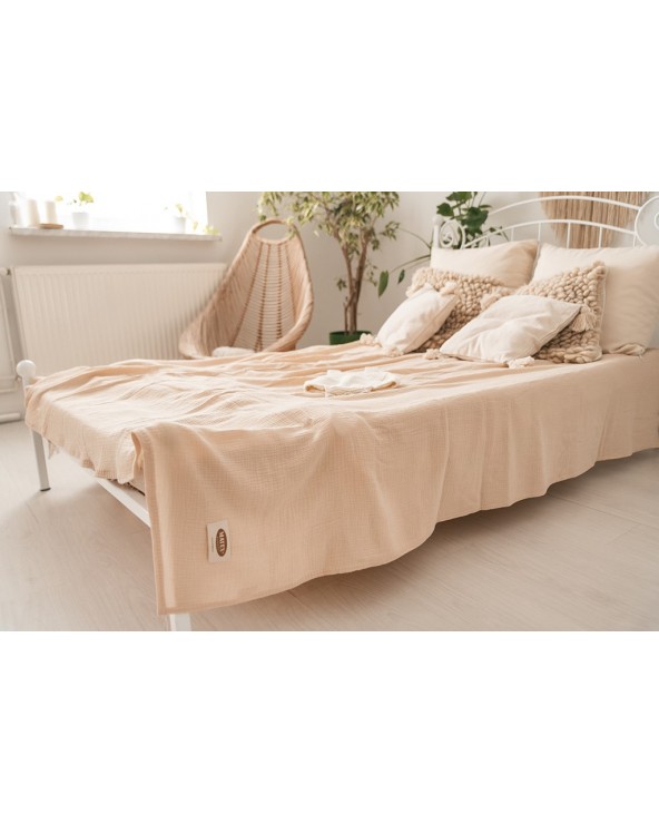 Narzuta muślinowa 240x210 cappuccino Matex