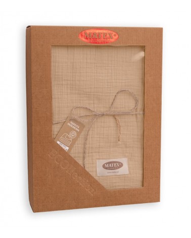 Narzuta muślinowa 240x210 cappuccino Matex