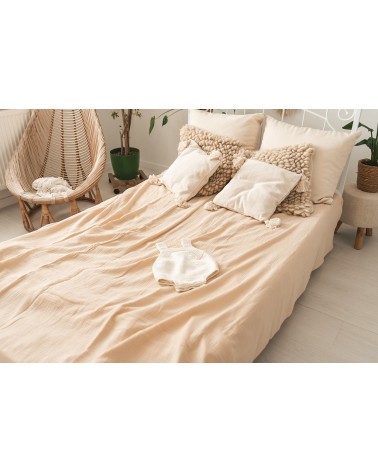 Narzuta muślinowa 240x210 cappuccino Matex