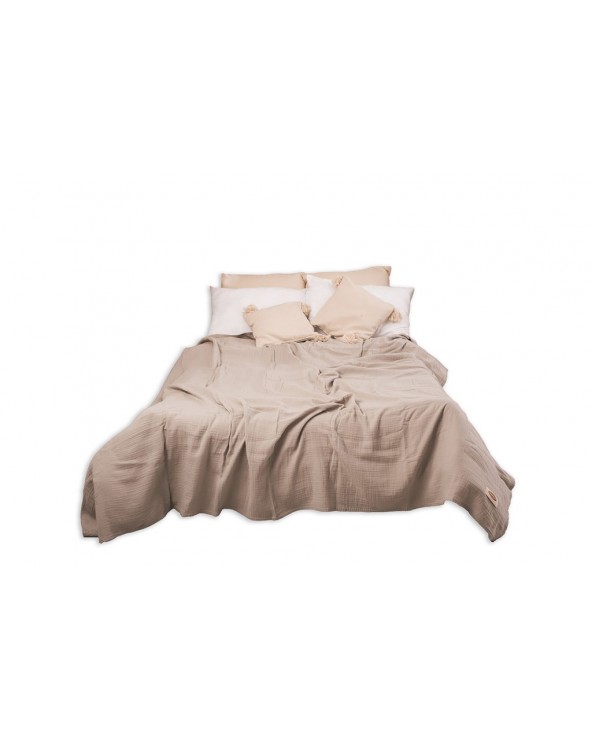 Narzuta muślinowa 240x210 popielata Matex