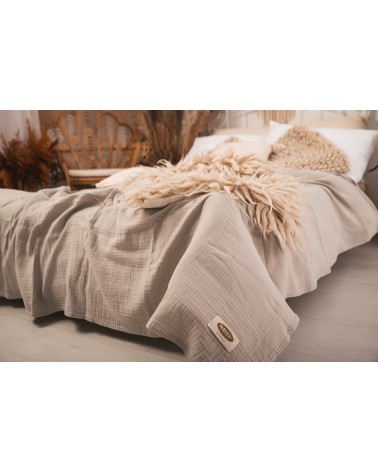 Narzuta muślinowa 240x210 popielata Matex