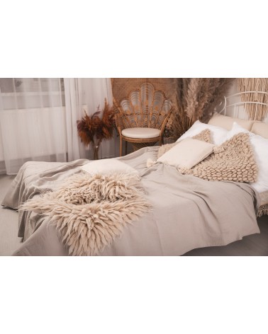 Narzuta muślinowa 240x210 popielata Matex