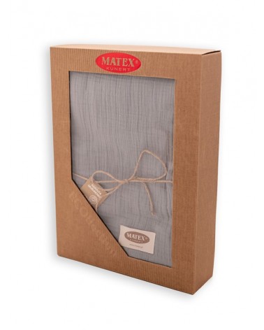 Narzuta muślinowa 240x210 antracytowa Matex