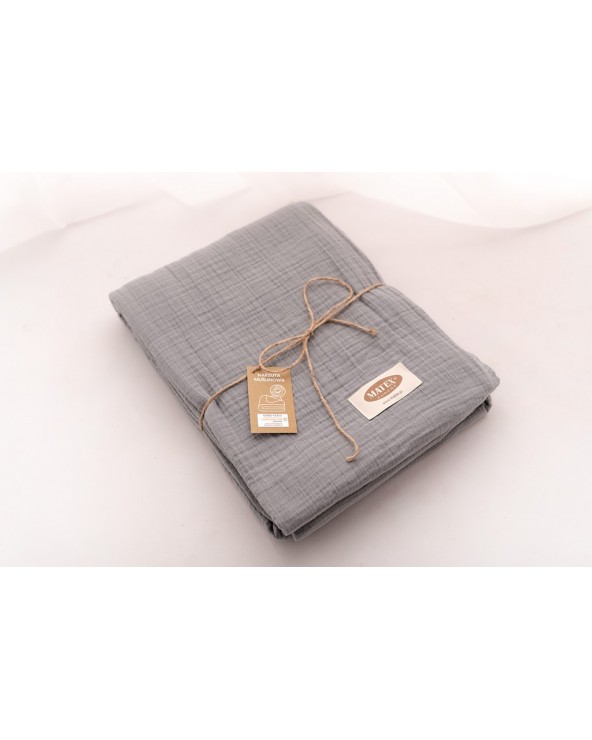 Narzuta muślinowa 240x210 antracytowa Matex