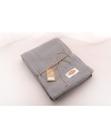 Narzuta muślinowa 240x210 antracytowa Matex