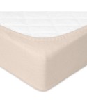Prześcieradło nieprzemakalne frotte 120x200x20 z gumką cappuccino MATEX