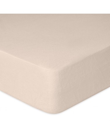 Prześcieradło nieprzemakalne frotte 140x200x20 z gumką cappuccino MATEX