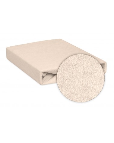 Prześcieradło nieprzemakalne frotte 140x200x20 z gumką cappuccino MATEX