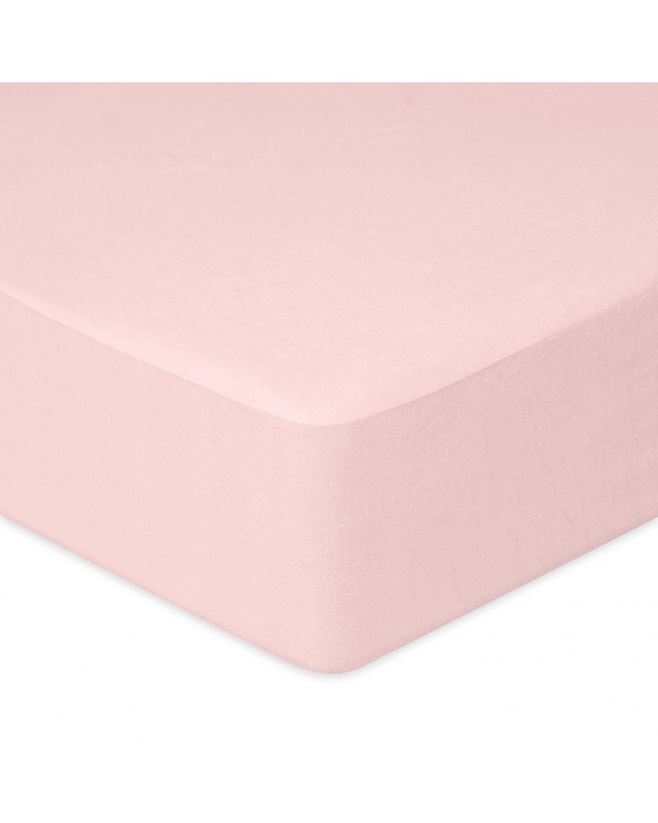 Prześcieradło nieprzemakalne frotte 160x200x20 z gumką róż kwarcowy MATEX