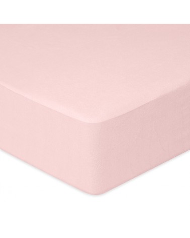 Prześcieradło nieprzemakalne frotte 160x200x20 z gumką róż kwarcowy MATEX