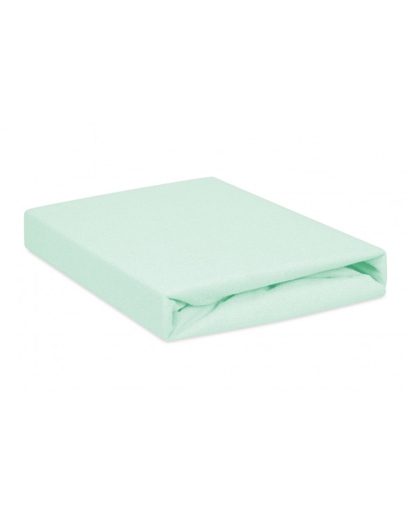 Prześcieradło nieprzemakalne frotte 160x200x20 z gumką jasnomiętowe MATEX
