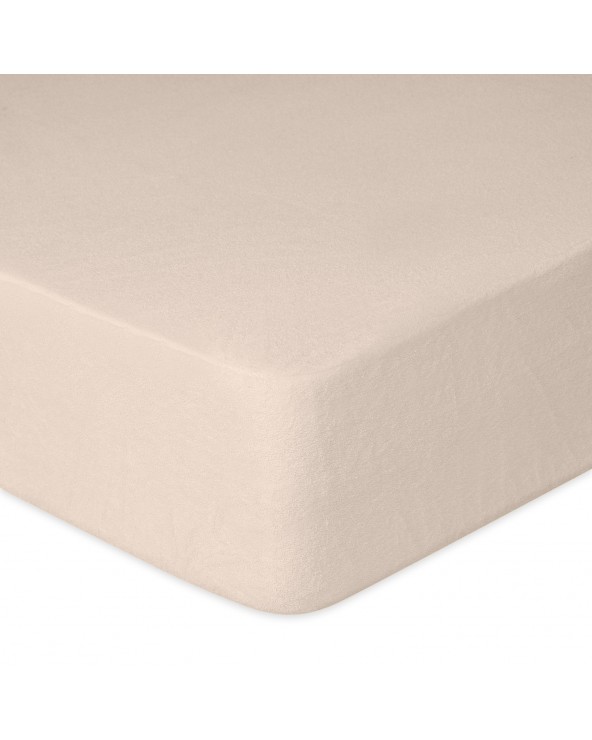 Prześcieradło nieprzemakalne frotte 90x200x20 z gumką cappuccino MATEX