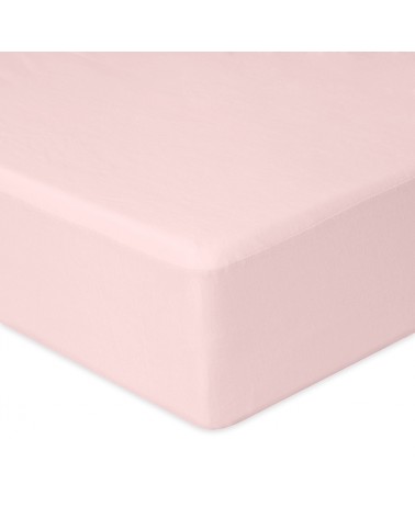 Prześcieradło nieprzemakalne jersey 120x200x20 z gumką róż kwarcowy MATEX