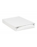 Prześcieradło wysokie nieprzemakalne jersey 120x200x30 z gumką białe MATEX