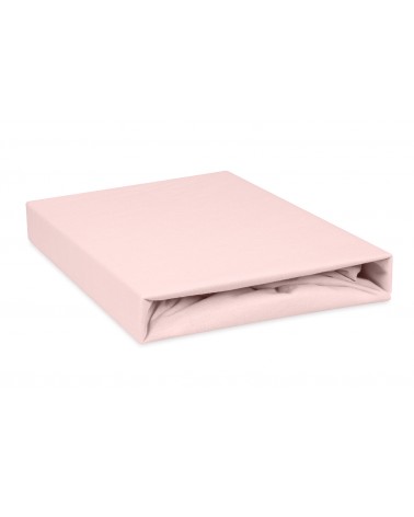 Prześcieradło nieprzemakalne jersey 140x200x20 z gumką róż kwarcowy MATEX