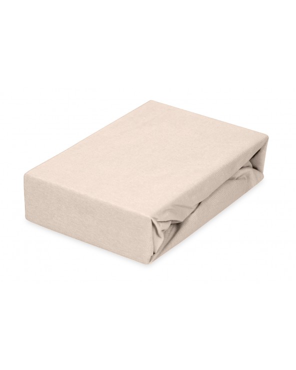 Prześcieradło nieprzemakalne jersey 140x200x20 z gumką cappuccino MATEX