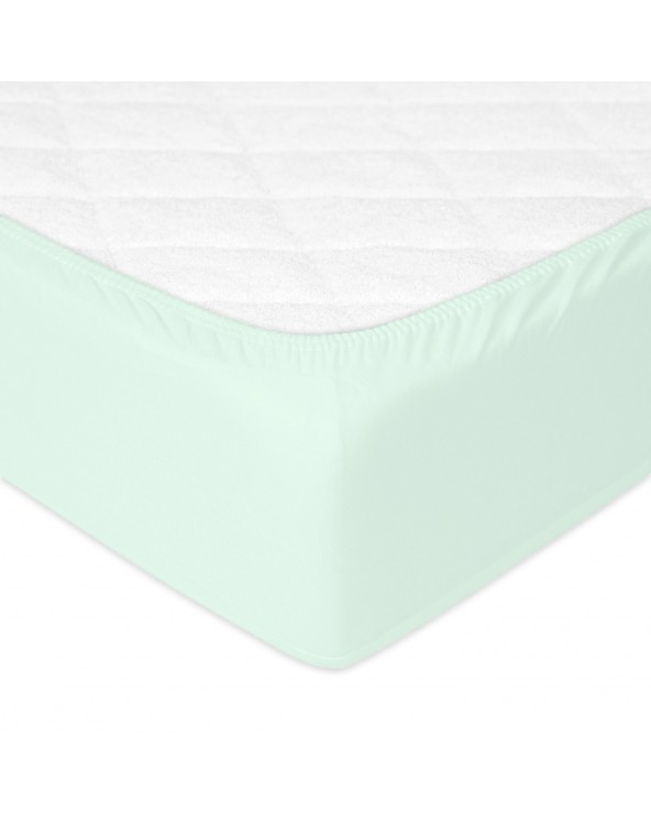 Prześcieradło nieprzemakalne jersey 140x200x20 z gumką jasnomiętowe MATEX