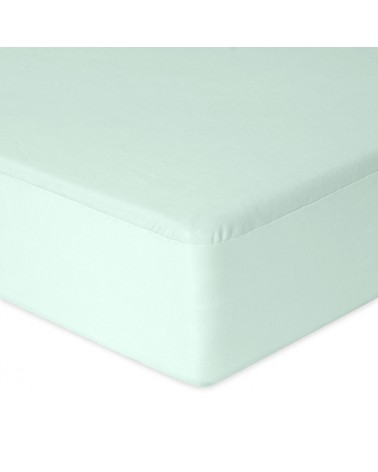 Prześcieradło nieprzemakalne jersey 160x200x20 z gumką jasnomiętowe MATEX