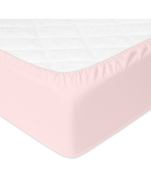 Prześcieradło nieprzemakalne jersey 90x200x20 z gumką róż kwarcowy MATEX