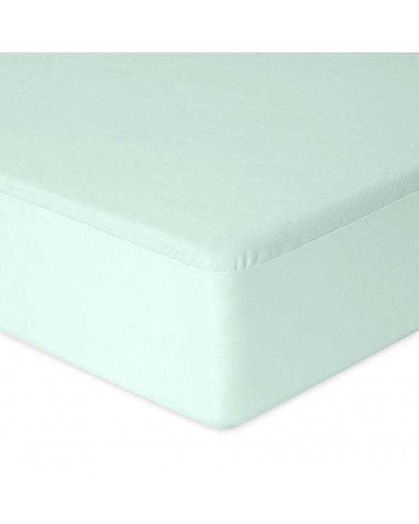 Prześcieradło nieprzemakalne jersey 90x200x20 z gumką jasnomiętowe MATEX