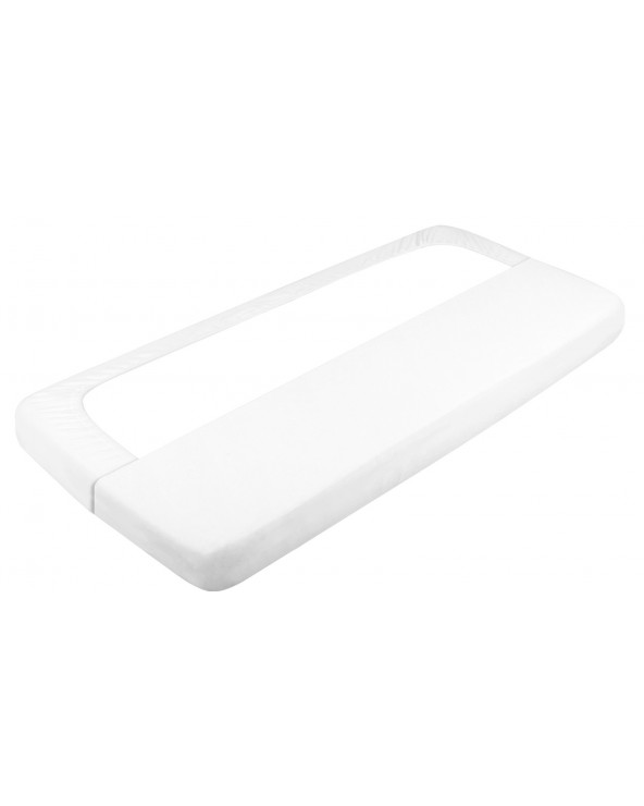 Prześcieradło wysokie nieprzemakalne jersey 90x200x30 z gumką białe MATEX