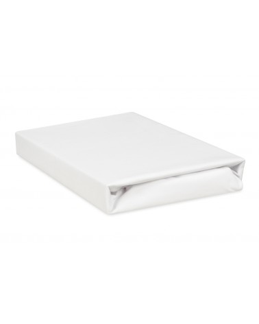 Prześcieradło wysokie nieprzemakalne jersey 90x200x30 z gumką białe MATEX