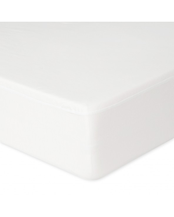 Prześcieradło wysokie nieprzemakalne jersey 90x200x30 z gumką białe MATEX