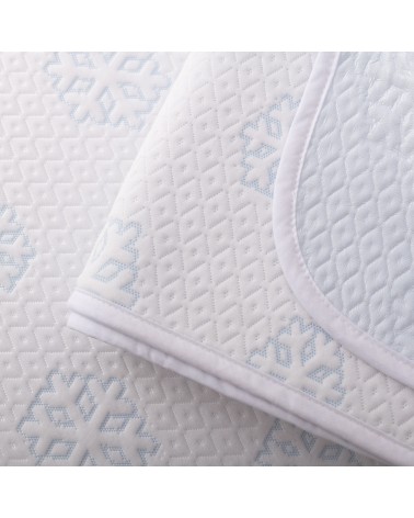 Podkład chłodzący nieprzemakalny 160x200 Frosty biały MATEX