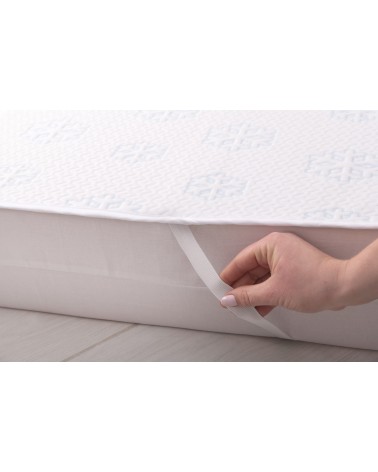 Podkład chłodzący nieprzemakalny 90x200 Frosty biały MATEX